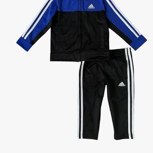Adidas Black and Blue Tracksuit